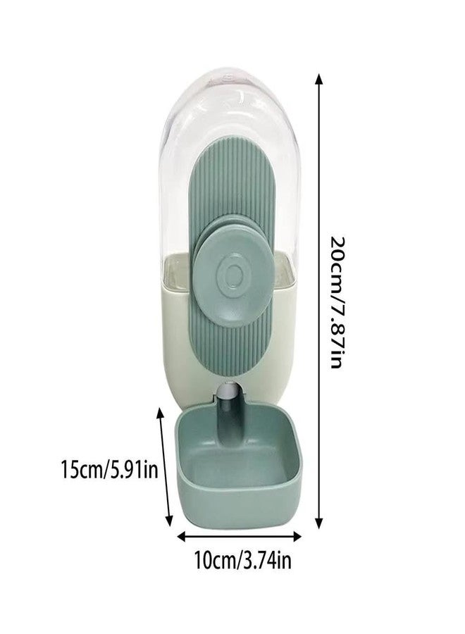TGOPIT موزع مياه معلق أوتوماتيكي متعدد الوظائف للحيوانات الأليفة من TGOPIT، مناسب للقطط والكلاب، مع قفص معلق، نافورة مياه للحيوانات الأليفة، موزع زجاجات مياه للكلاب (أخضر، متوسط) - Image 2